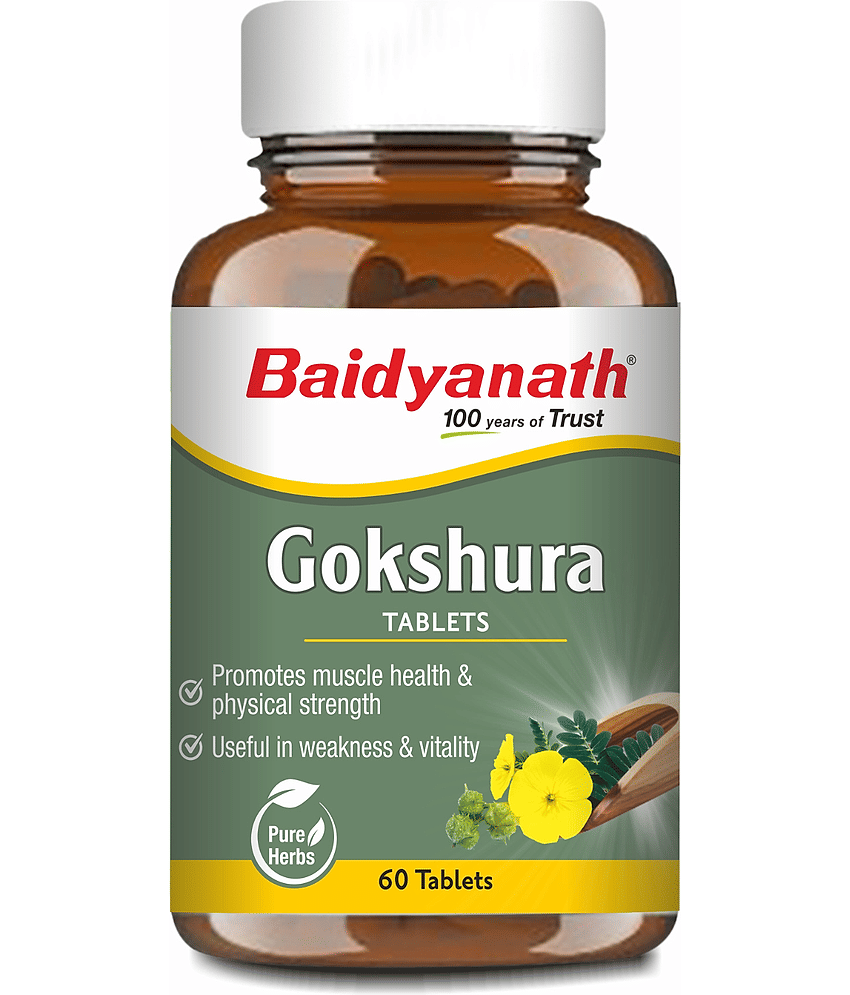 Baidyanath Gokshura - 60 Tablets | Supports Strength & Vitality