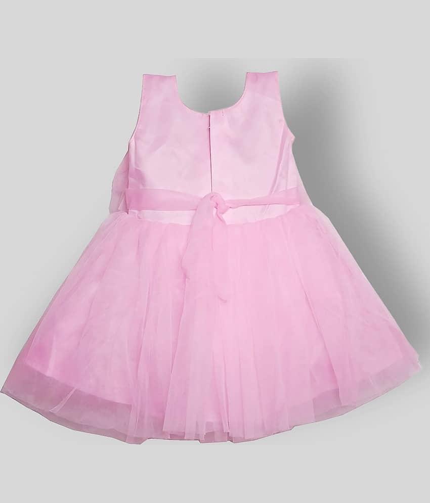 harshvardhanmart.com Net Frock For Girls ( Pack of 1 , Red ) view 2