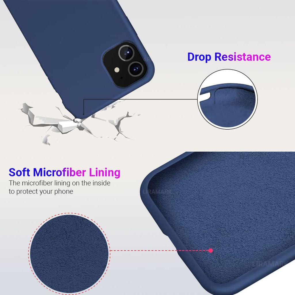 LIRAMARK Liquid Silicone Soft Back Cover Case for Apple iPhone 11 view 2