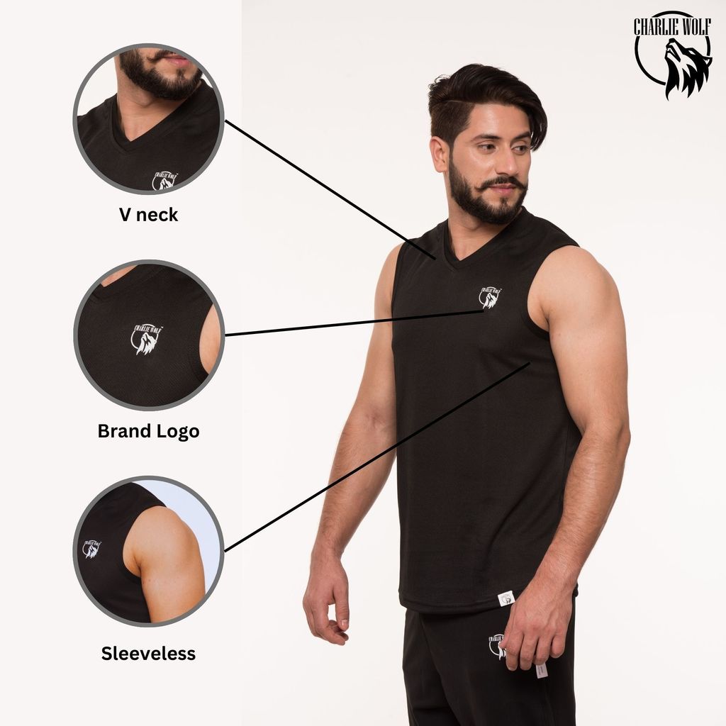 Charlie Wolf Sleeveless Vest view 2