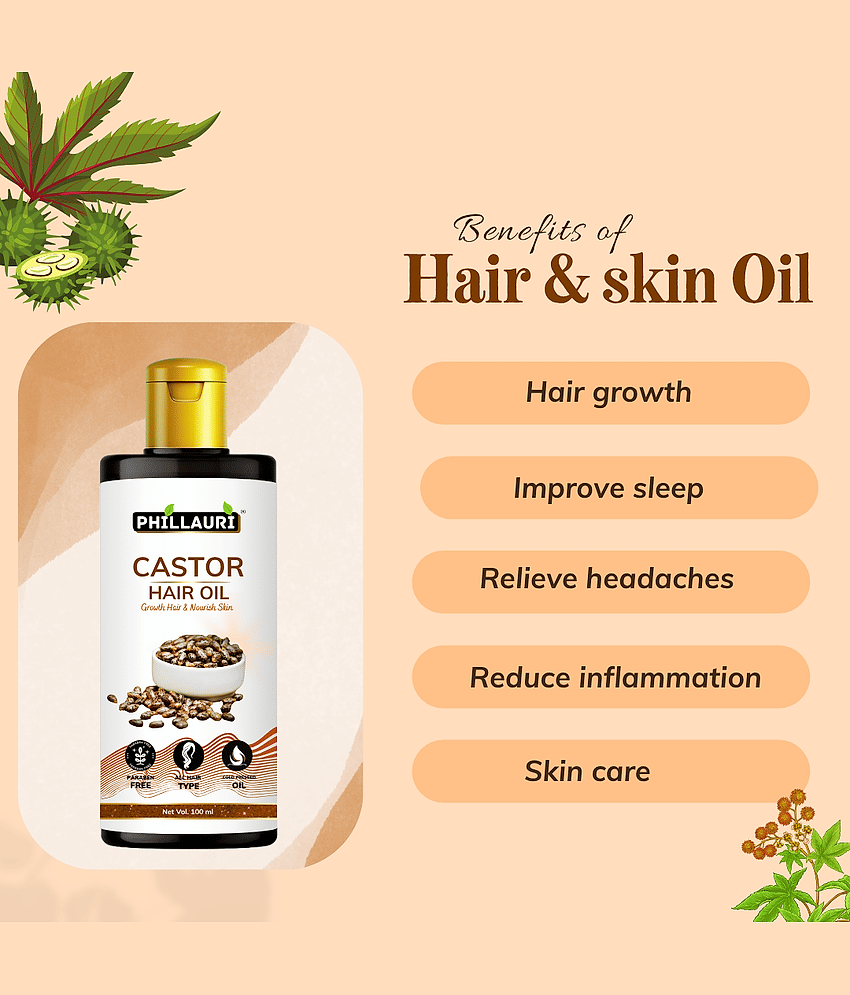 Phillauri Frizz Control Castor Oil 100 ml ( Pack of 1 ) view 2