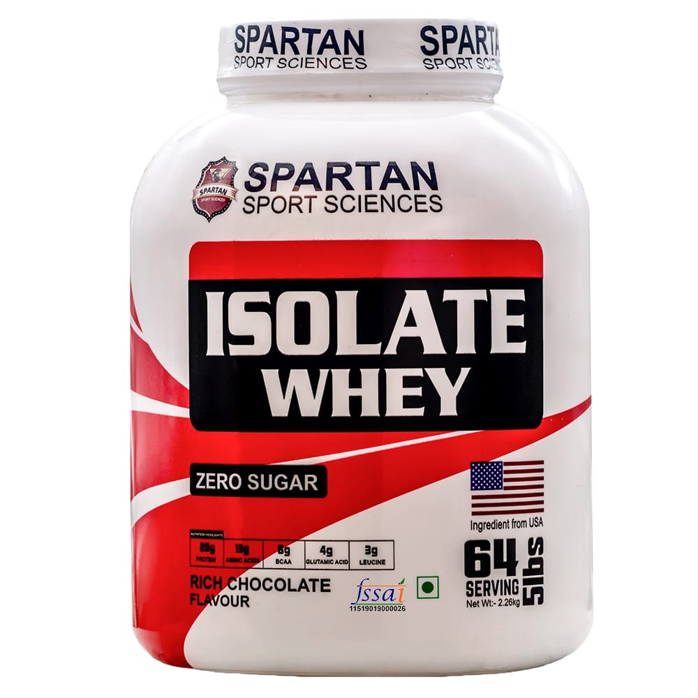 SPARTAN SPORT SCIENCES Isolate Whey Protein Powder Supplement with 28g Protein, 13g EAA, 6g BCAA, 4g Glutamic Acid for Men & Women view 2