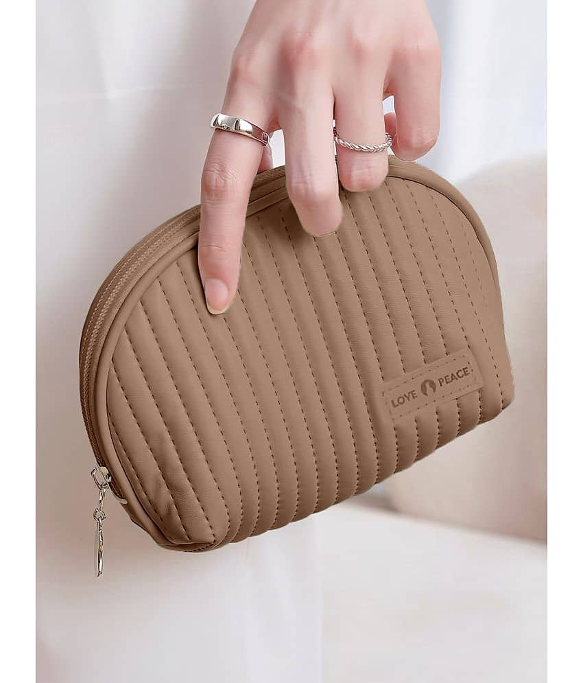 Jewellery Organiser PU Leather Zipper Portable Storage Box with Divider Container view 2