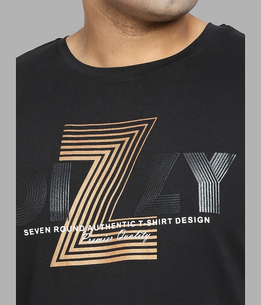 Xmex Pack of 1 Cotton Blend Regular Fit Men's T-Shirt ( Navy ) view 2