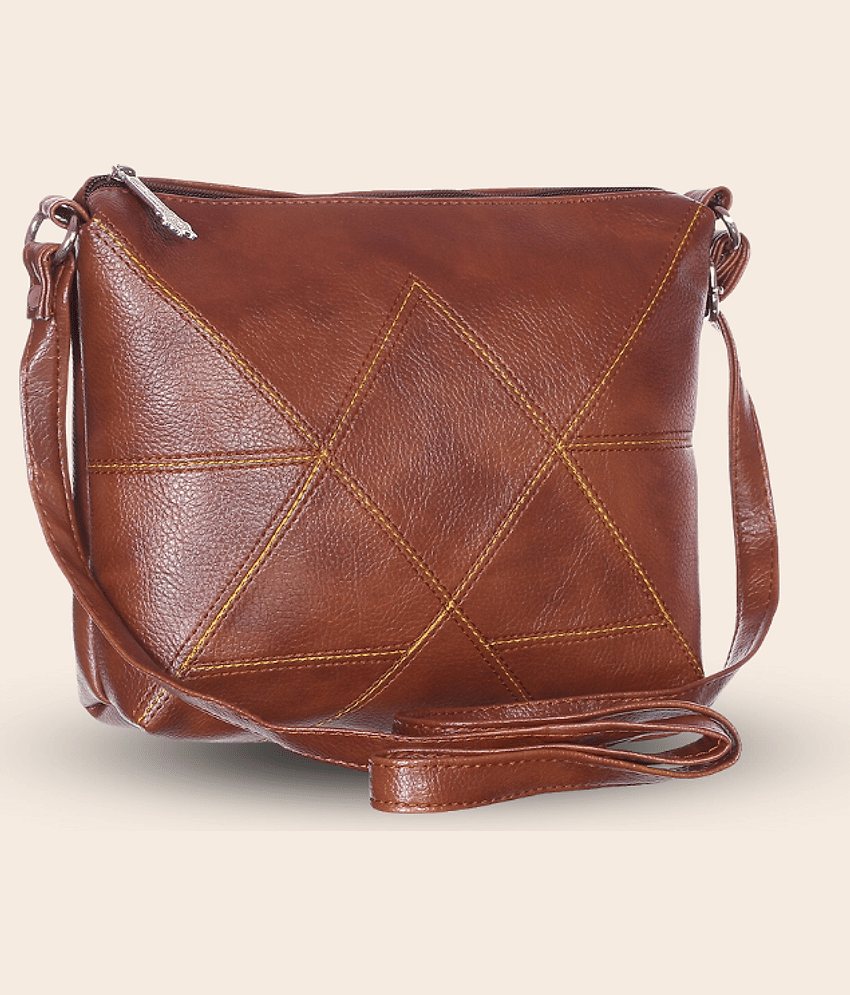 Blubags Sling Bag PU Set of 1 ( Brown )