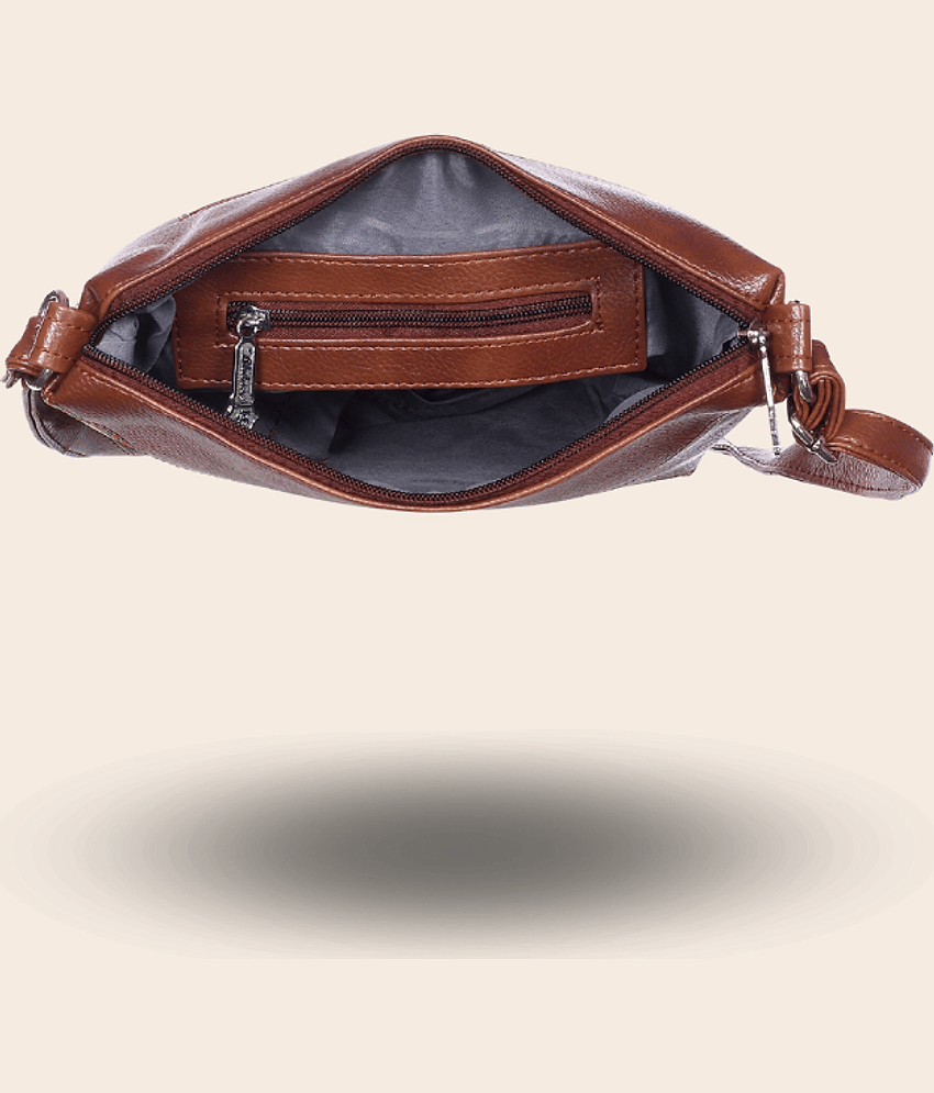 Blubags Sling Bag PU Set of 1 ( Brown ) view 2