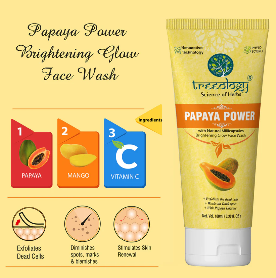 Treeology Papaya Power Brightening Glow Face Wash view 2