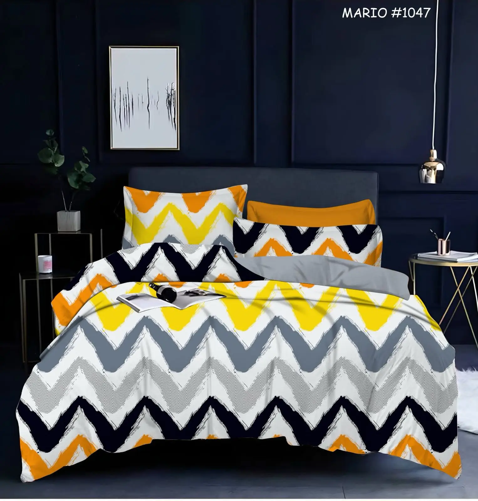 homdazal Microfibre Striped Fitted ( Queen Size ) - Multi n