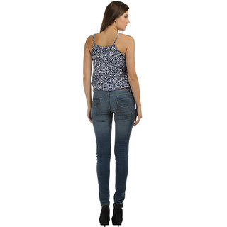 Abrati Alpha Print Crop Top view 2