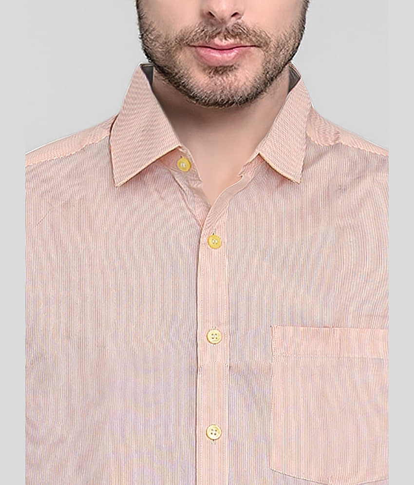 plounge Silk Regular Fit Striped Full Sleeves Men's Casual Shirt - Multicolor 1 ( Pack of 1 ) view 2