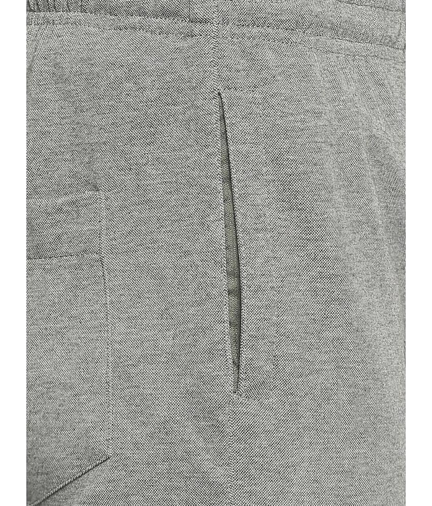 Avoq - Grey Melange Cotton Blend Men's Three-Fourths ( Pack of 1 ) view 2