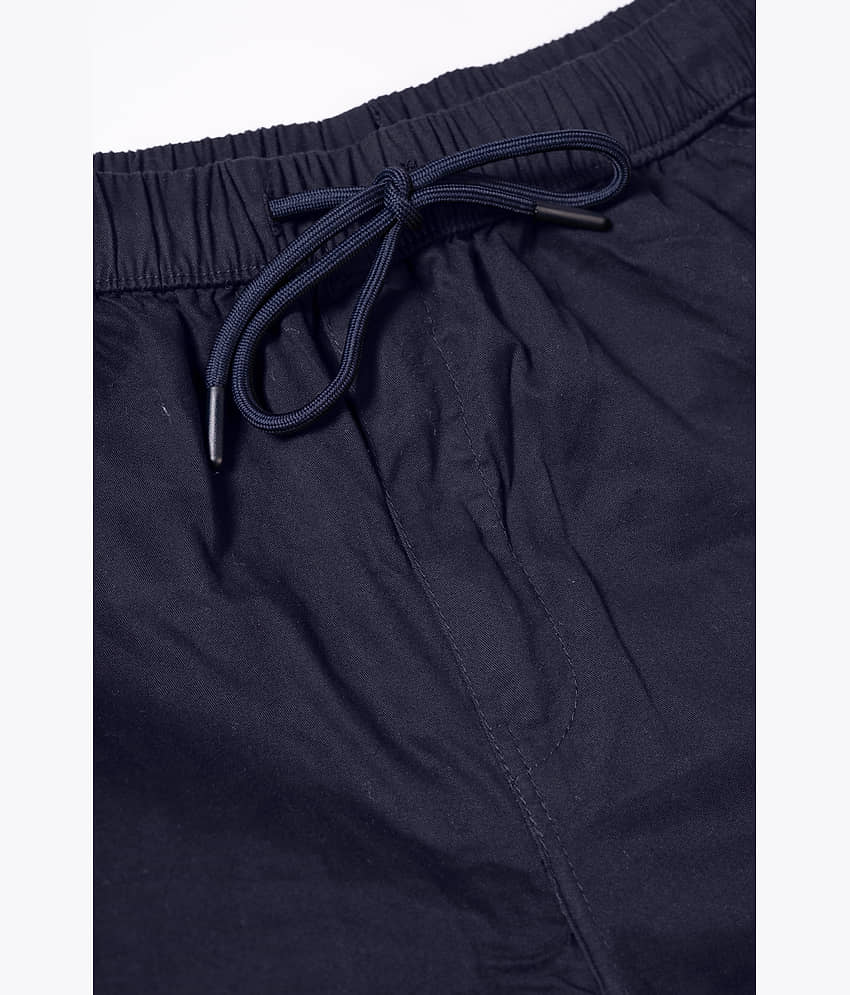 JB JUST BLACK Regular Flat Men's Joggers - Navy Blue ( Pack of 1 ) view 2