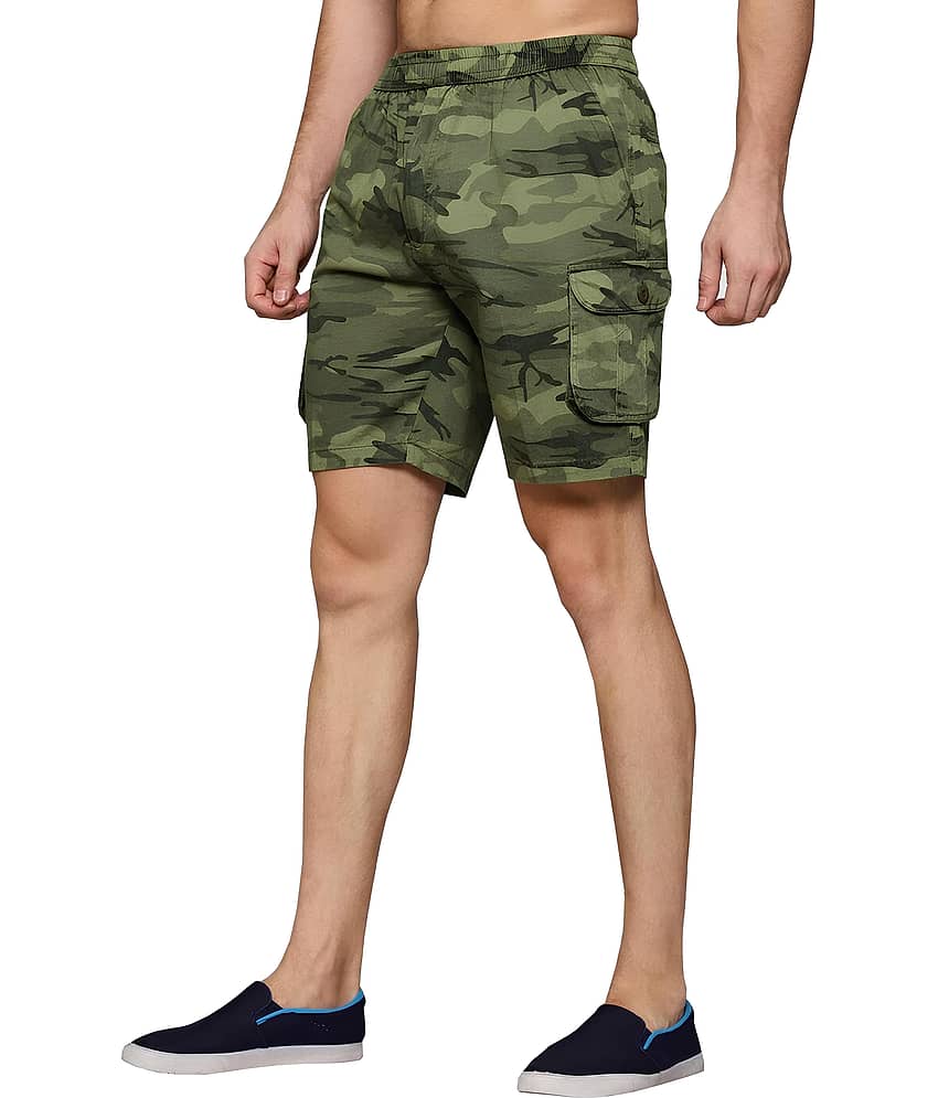 Reoutlook Green Cotton Blend Men's Cargos ( Pack of 1 ) view 2