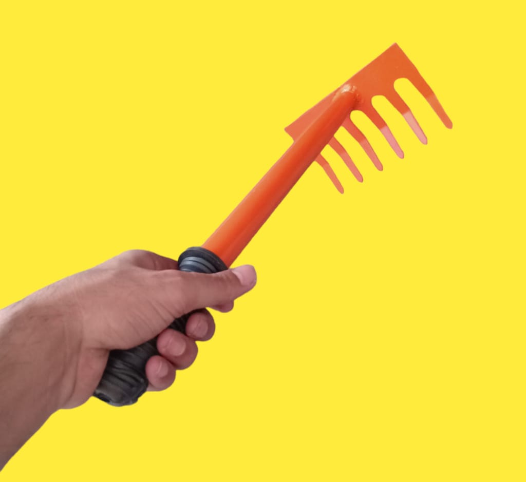 6 Prong Garden Rake view 2