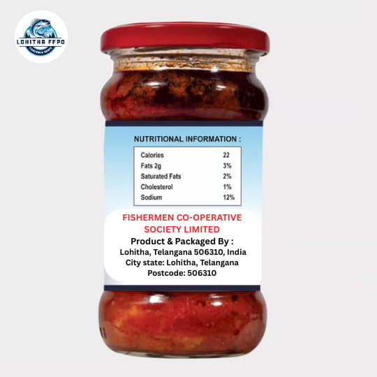 LOHITHA FFPO Fish Pickle - Spicy & Tangy (300gm) view 2