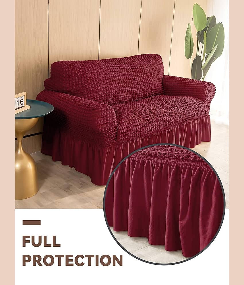 Cortina 2 Seater Polyester Sofa Cover ( Pack of 1 ) view 2