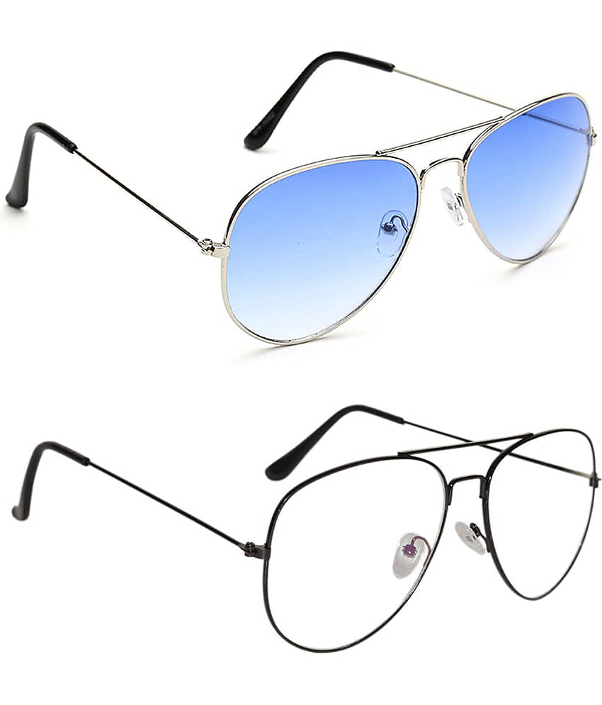 Kanny Devis - Gold Pilot Sunglasses ( Pack of 2 ) view 2