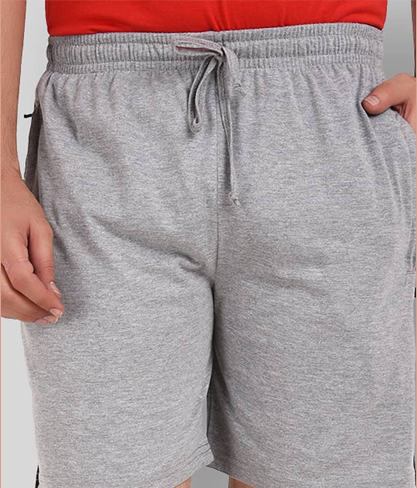 Neo Garments - Grey Cotton Men's Shorts ( Pack of 1 ) view 2