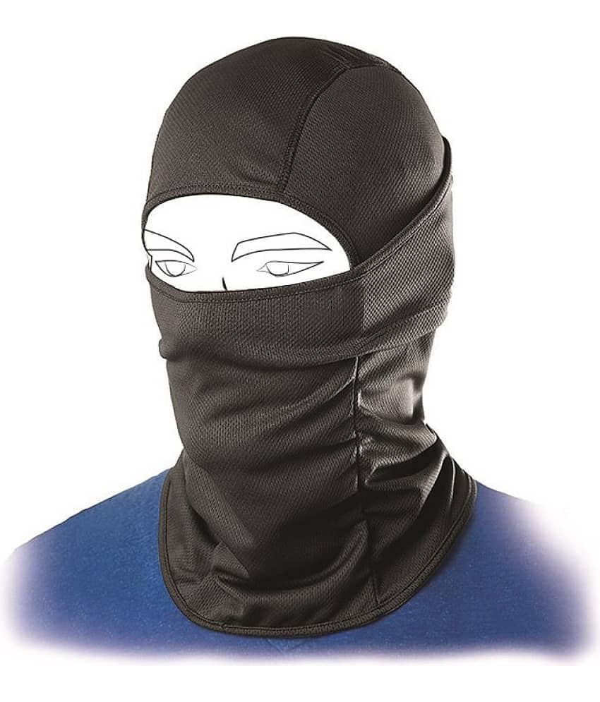GrandPitstop Face Mask for Bike, Ski, Cycling, Running, Hiking - Protects from Wind, Sun, Dust - 4 Way Stretch - #1 Rated Face Protection Mask (Black) view 2