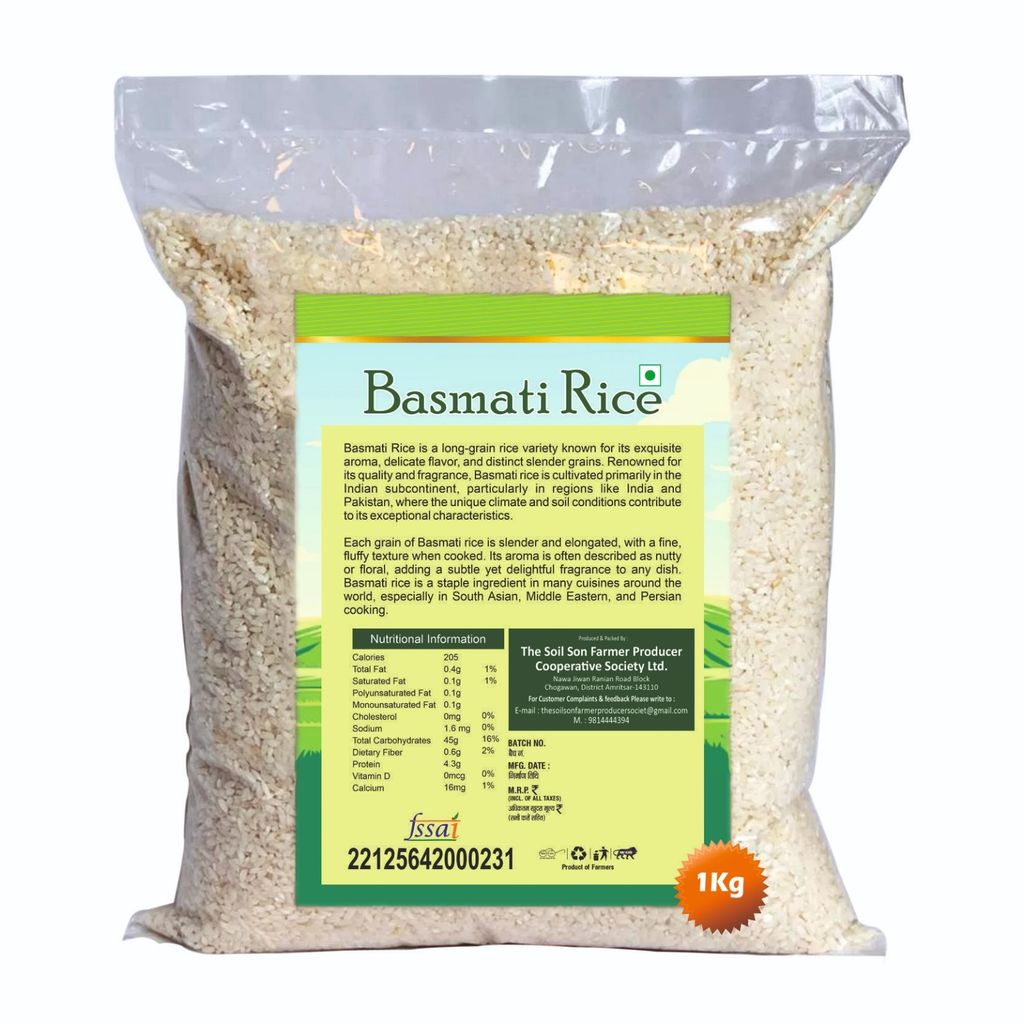 Basmati Rice 1 Kg, Extra Long Grain view 2