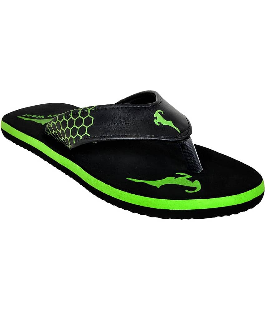 Cozy Wear - Black Men's Thong Flip Flop view 2
