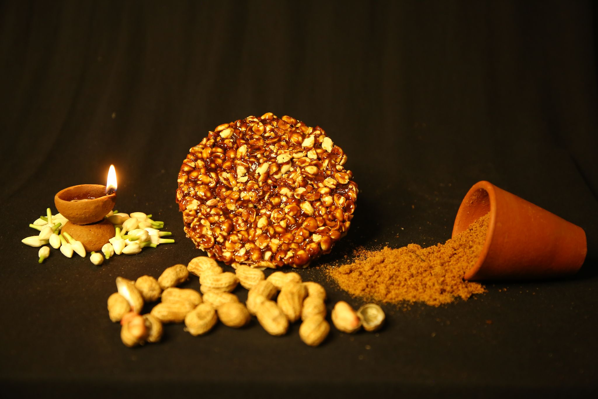 COUNTRY SUGAR PEANUR BARFI ROUND view 2