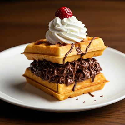 Sandwich Waffle Dark Chocolate