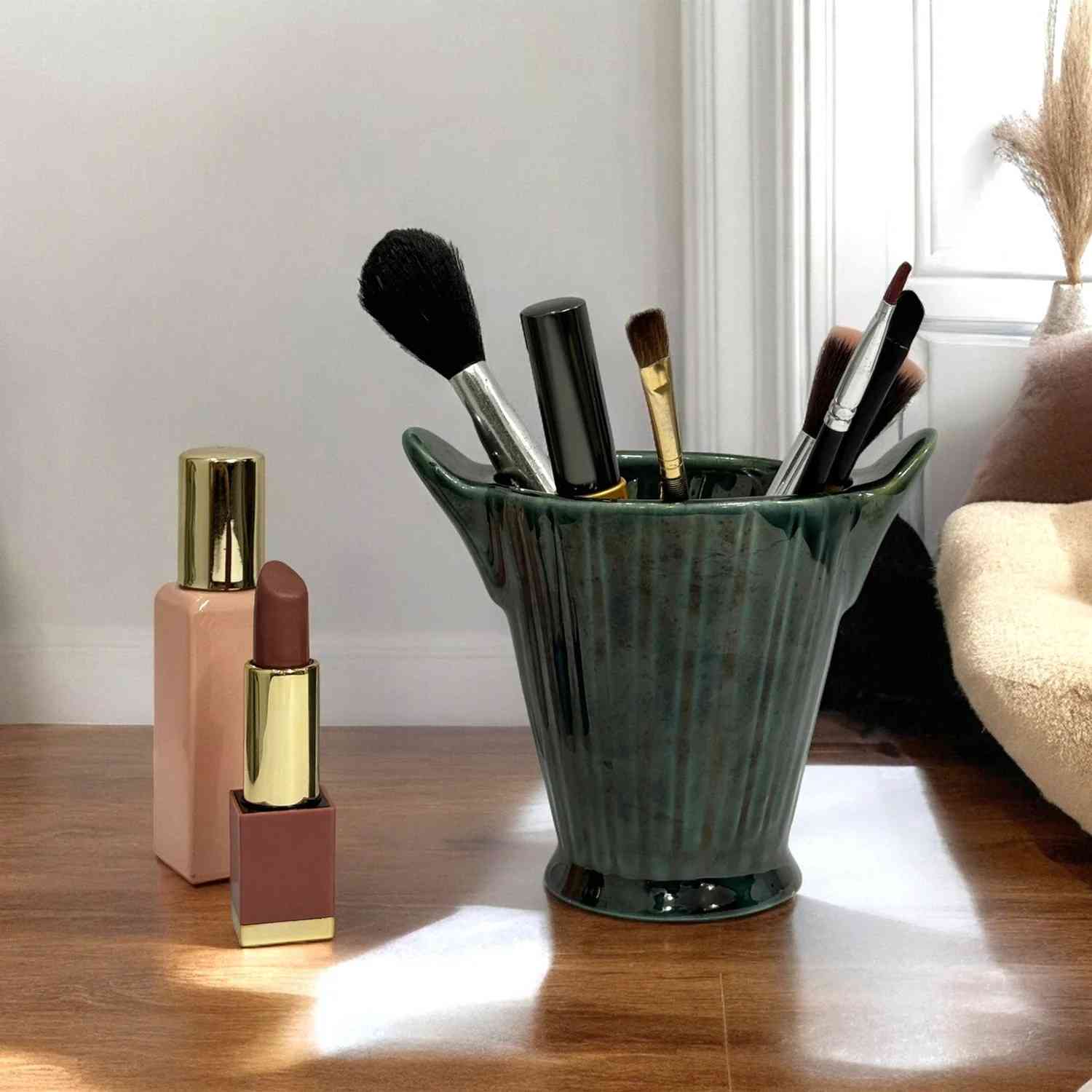 Ceramic Green Multipurpose Holder Stand view 2