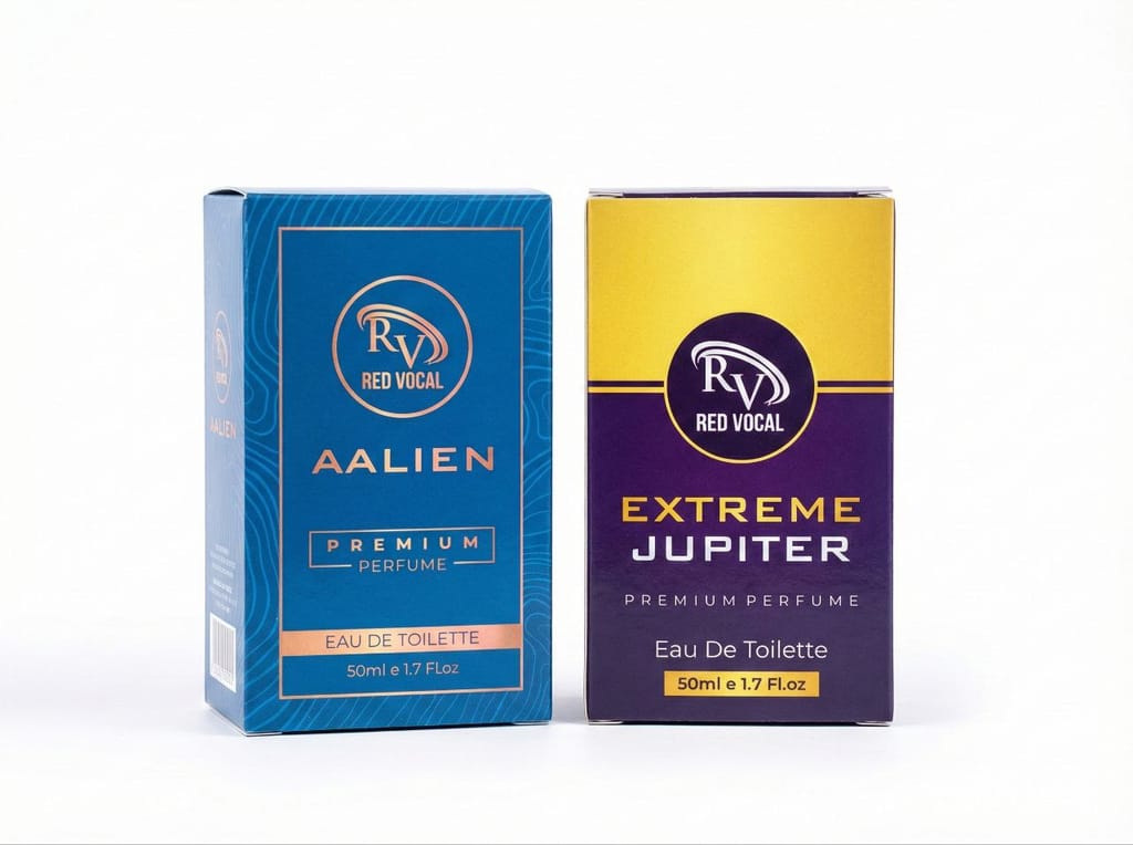 Red Vocal Aalien (Unisex) & Extreme Jupiter (Women) Premium Eau De Toilette Set – 2×50ml, Fresh, Fruity Floral & Long-Lasting Fragrances view 2