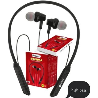 Bluetooth Neckband Crystal-Clear Sound Deep Bass 20-Hour Battery Life with Fast Type-C Charging Magnetic