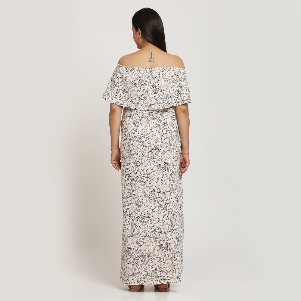 Off Shoulder Ankle length Aria Maternity Dress view 2