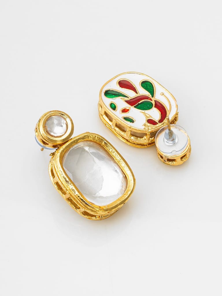 Morison Golden Oval Earrings Subtle Sophistication view 2