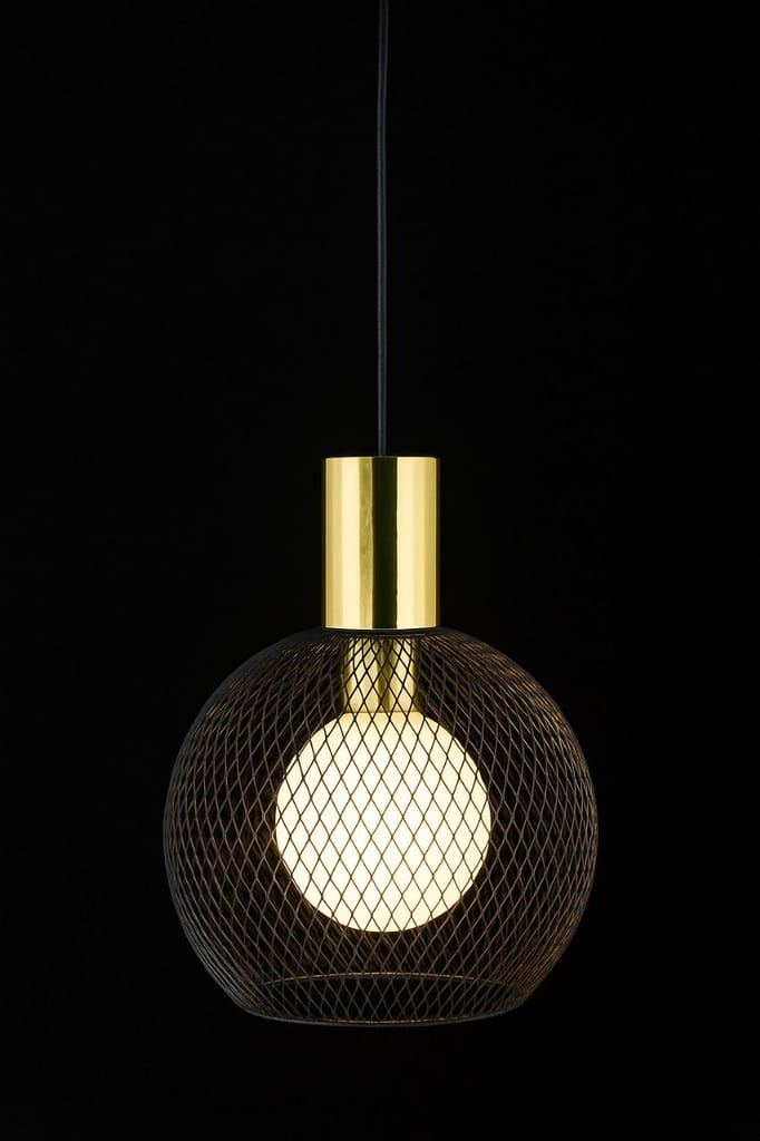 SPARKWORLD Golden Mesh Pendant Light view 2