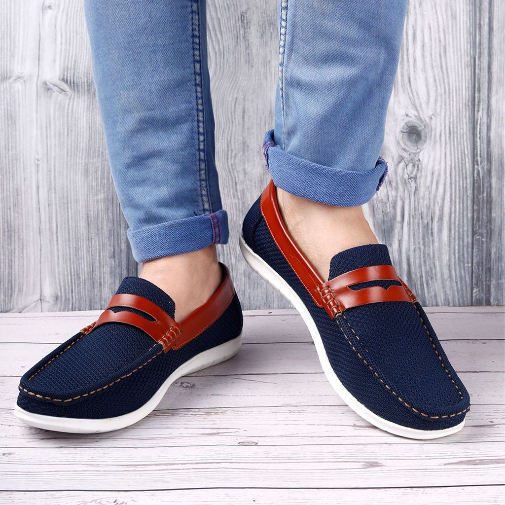 Men's Faux Leather Breathable Fabric Stylish Loafers view 2