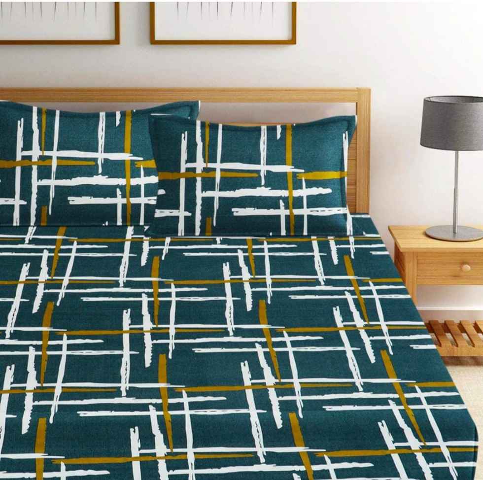 Homdazal Microfibre Abstract Queen Size Multi Color - Multi, Size - Queen view 2