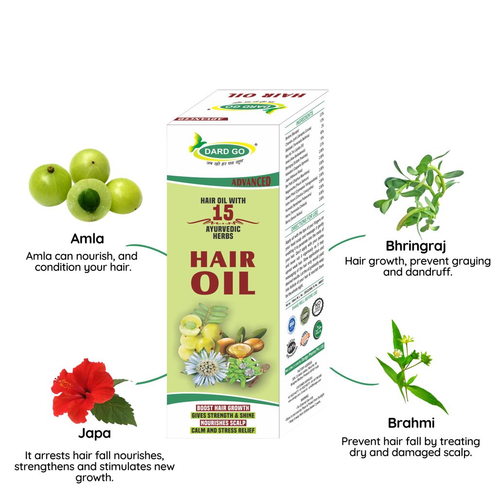 Ayurvedic Hair Oil Remove Dandruff Shiny Strong and Long Hair For Men & Women (Pack of 1x100ML) view 2