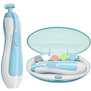 Electric Nail Trimmer For Baby, Baby Nail Trimmer, Baby Nail Cutter, Nail Trimmer For New Born Baby, Kids Nail Cutter With Light (Multi Colour), 1 Set