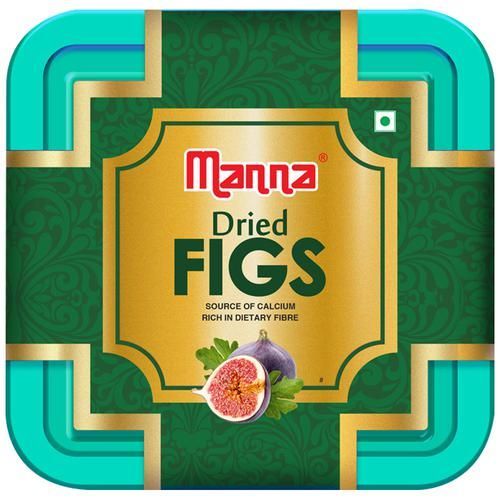 Manna Dried Figs/Anjeer - Natural, Rich In Dietary Fibre & Calcium, 180 gm view 2
