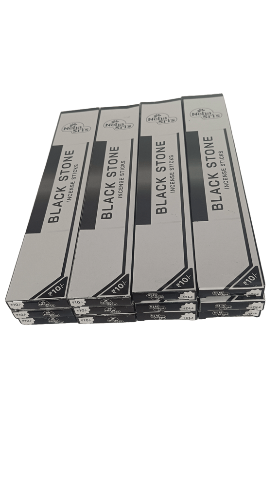 Black Stone Incense Sticks - 4 Packs of 12 Sticks view 2