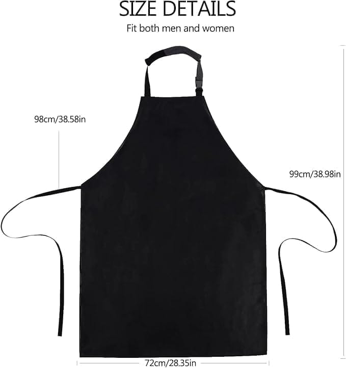 FAIRBIZPS Premium Waterproof & Dustproof Plastic Apron (120cm x 70cm) Free Size Unisex | Heavy-Duty, Chemical-Resistant Protection for Dishwashing, Cleaning view 2