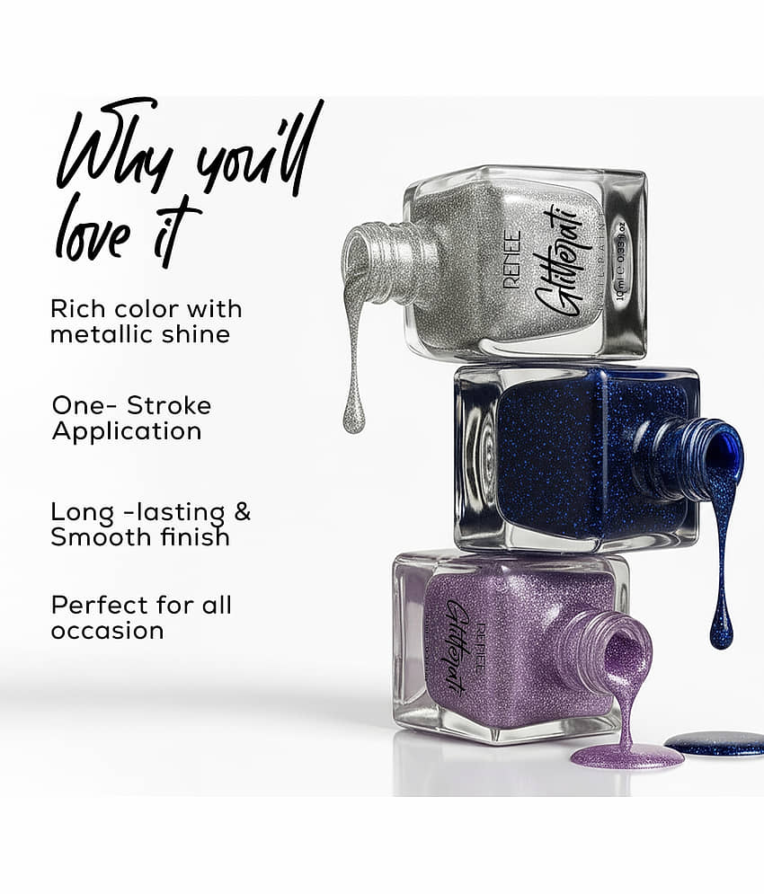 RENEE GLITTERATI NAIL PAINT - SHADE 419_10ML view 2