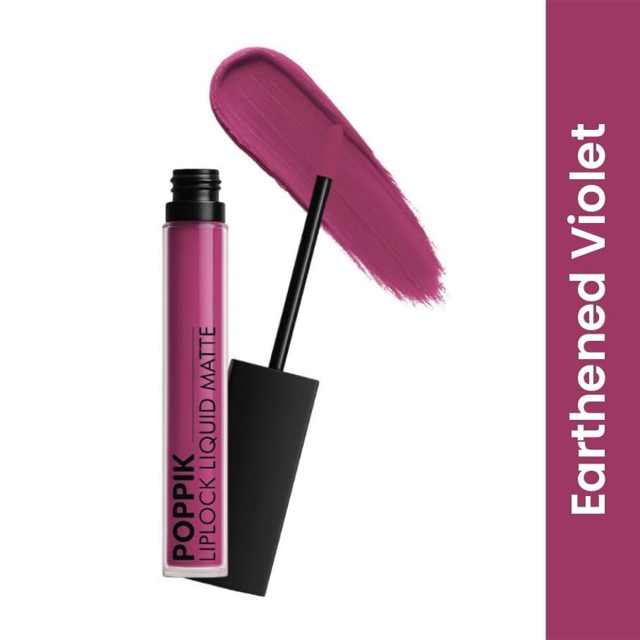 POPPIK Liquid Matte Lipstick for Women | Long Lasting, Smudge Proof, High Pigment Color | Lightweight Comfortable Wear | Transfer Resistant Lip Makeup, Ideal for Wedding, Special Occasions,Gift | 2ML view 2