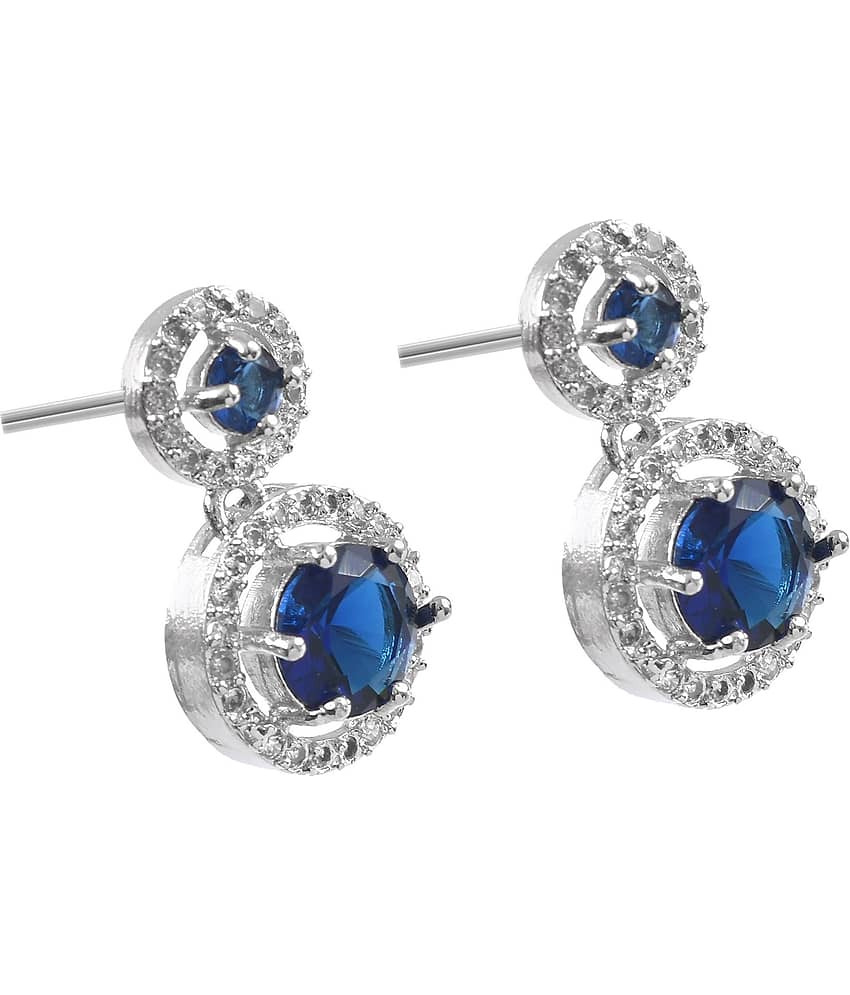 Jewar Mandi - Pink Drop Earrings ( Pack of 1 ) view 2