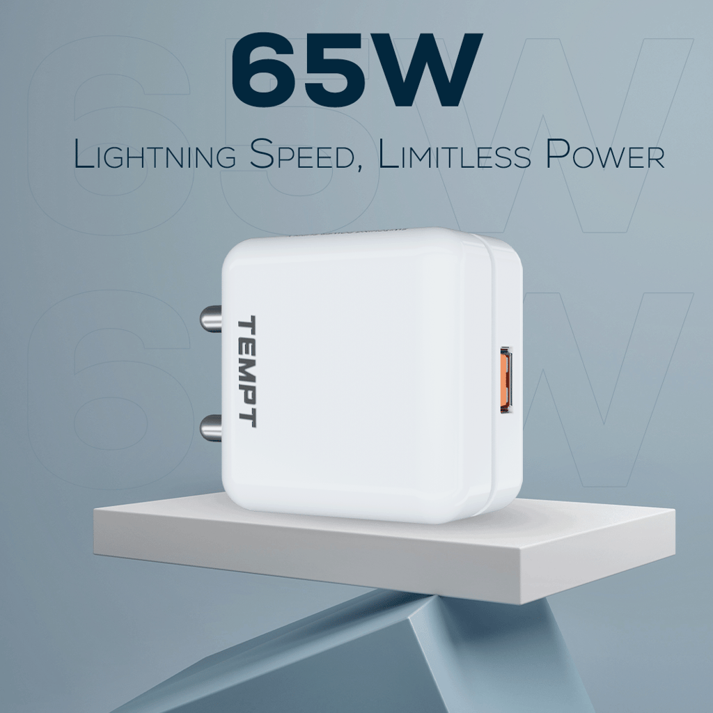 Turbo 65W Charger for smartphones, laptops, tablets view 2