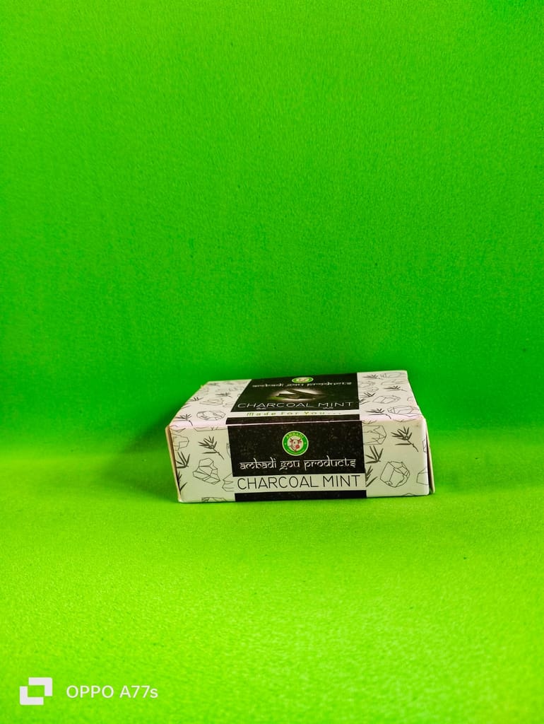 CHARCOAL MINT SOAP / NATURAL SOAP/ FACIAL SOAP/ (SET OF 2) view 2