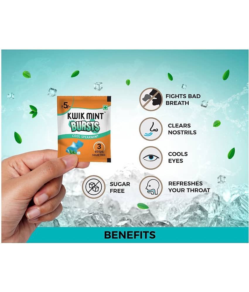 KwikMint Breath Freshener Strip Spear Mint 50 g view 2