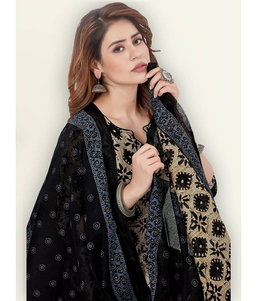 Jevi Prints Cotton Kurti With Patiala - Stitched Suit Single view 2