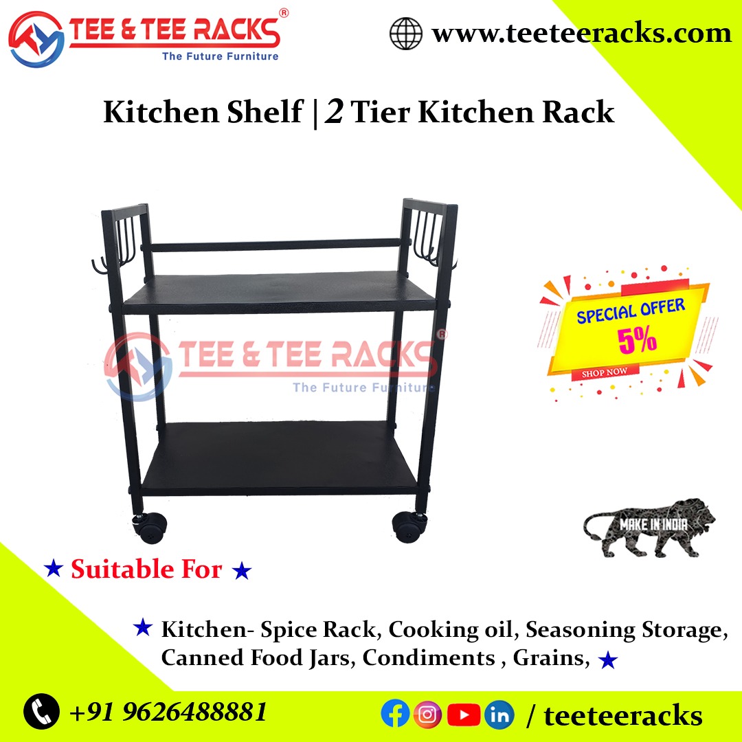 Kitchen Shelves - 2 Tier view 2