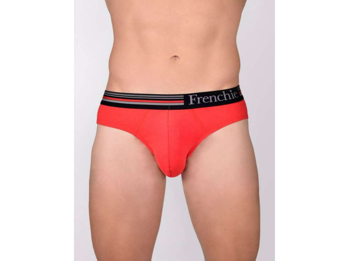 Frenchie Casuals 4000 Men Solid Cotton Briefs in Assorted Colours Pack of 5 - L view 2