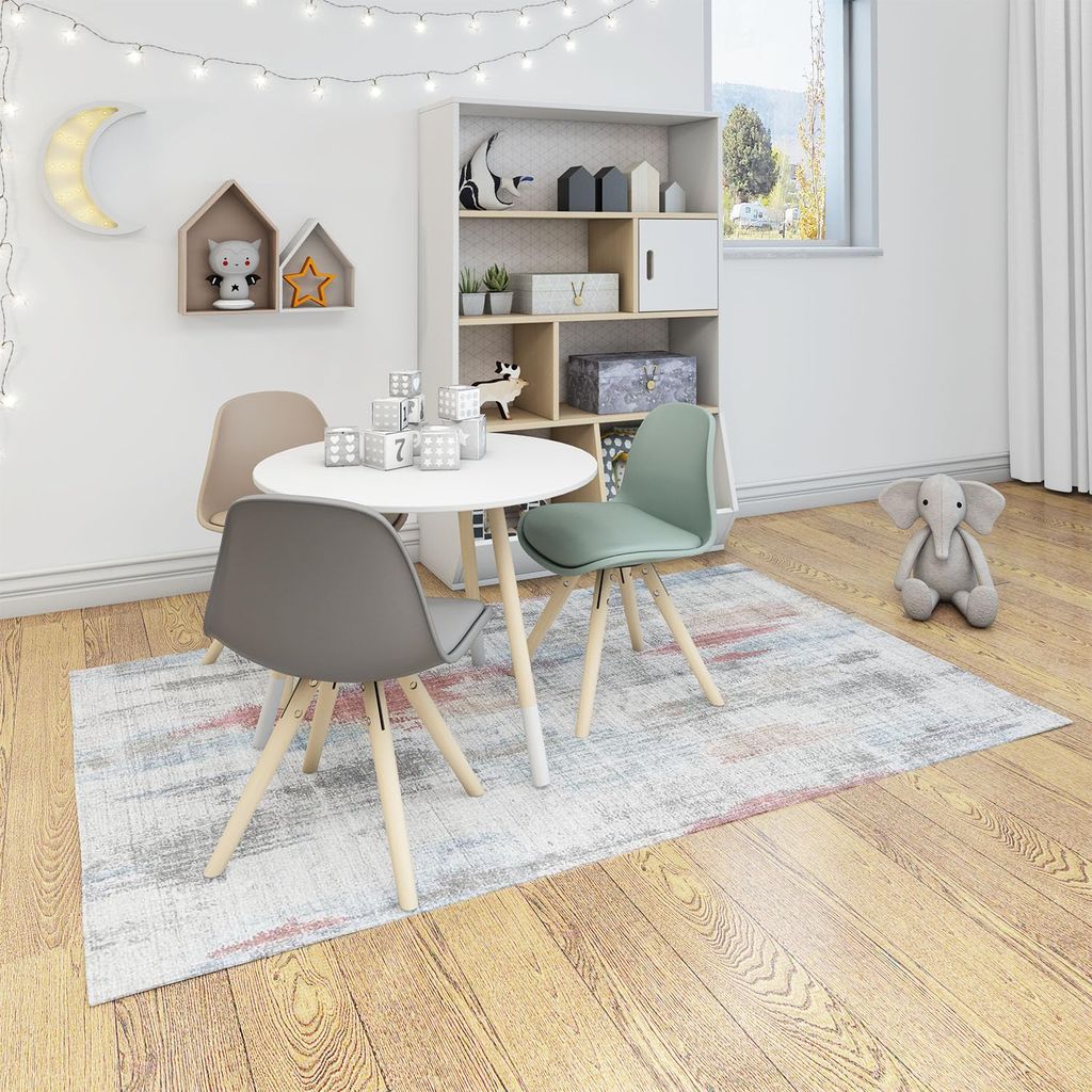 Neu Looms Handmade Viscose Wool Anti-Skid Rug for Bedroom, Living Room, Nursery, Dorm, Playroom & Reading Area view 2